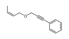 3-but-2-enoxyprop-1-ynylbenzene结构式