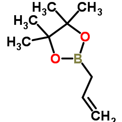 2-Allyl-4,4,5,5-tetramethyl-1,3,2-dioxaborolane结构式