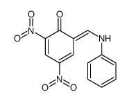 6-(anilinomethylidene)-2,4-dinitrocyclohexa-2,4-dien-1-one结构式