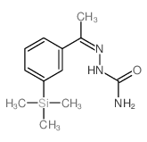 Hydrazinecarboxamide,2-[1-[3-(trimethylsilyl)phenyl]ethylidene]- Structure