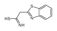 2-Benzothiazoleethanethioamide(9CI) Structure