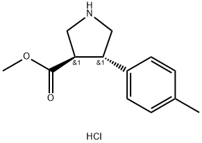 REL-(3R,4S)-4-(对甲苯基)吡咯烷-3-羧酸甲酯盐酸盐图片