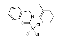 N-benzyl-2,2,2-trichloro-N-(2-methyl-cyclohex-1-enyl)-acetamide Structure