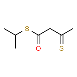 Acetoacetic acid, 1,3-dithio-, S-isopropyl ester Structure