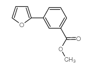 3-呋喃-2-苯甲酸甲酯结构式