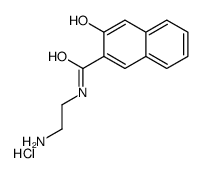 N-(2-aminoethyl)-3-hydroxynaphthalene-2-carboxamide hydrochloride结构式