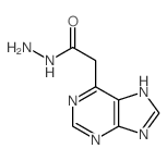 9H-Purine-6-aceticacid, hydrazide结构式