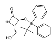 (3S,4S)-3-tert-butyldiphenylsilyloxy-4-hydroxymethylazetidin-2-one Structure