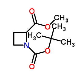 N-Boc-2-氮杂环丁基甲酸甲酯结构式