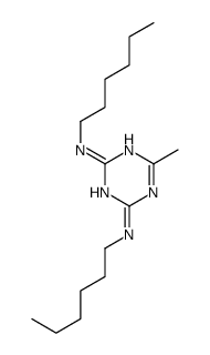 2-N,4-N-dihexyl-6-methyl-1,3,5-triazine-2,4-diamine结构式