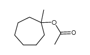 acetic acid-(1-methyl-cycloheptyl ester) Structure