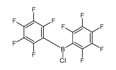 CHLOROBIS(PENTAFLUOROPHENYL)BORANE structure