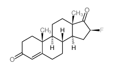 Androst-4-ene-3,17-dione,16b-fluoro- (6CI,8CI) structure