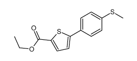 ethyl 5-(4-methylsulfanylphenyl)thiophene-2-carboxylate Structure