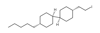 1-[trans-4-(2-iodoethyl)cyclohexyl]-trans-4-pentylcyclohexane Structure