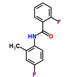 2-Fluoro-N-(4-fluoro-2-methylphenyl)benzamide Structure