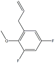 1,5-difluoro-2-methoxy-3-prop-2-enylbenzene结构式