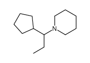 Piperidine, 1-(1-cyclopentylpropyl)- (9CI)结构式