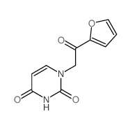 1-[2-(2-furyl)-2-oxo-ethyl]pyrimidine-2,4-dione structure