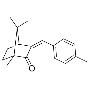 3-(4-甲基苯亚甲基)-樟脑结构式