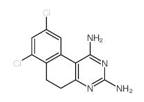 Benzo[f]quinazoline, 1,3-diamino-7,9-dichloro-5,6-dihydro-结构式