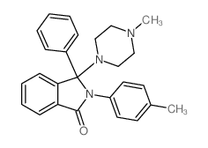 2-(4-methylphenyl)-3-(4-methylpiperazin-1-yl)-3-phenyl-isoindol-1-one structure