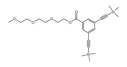 2-[2-(2-methoxyethoxy)ethoxy]ethyl 3,5-bis[2-(1,1,1-trimethylsilyl)-1-ethynyl]benzoate Structure