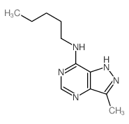 1H-Pyrazolo[4,3-d]pyrimidin-7-amine, 3-methyl-N-pentyl- structure