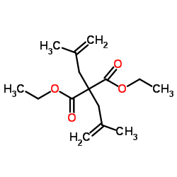 Diethyl bis(2-methyl-2-propen-1-yl)malonate Structure