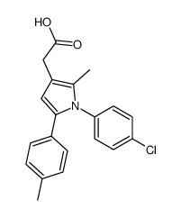 2-[1-(4-chlorophenyl)-2-methyl-5-(4-methylphenyl)pyrrol-3-yl]acetic acid Structure