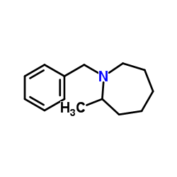 1-Benzyl-2-methylazepane结构式