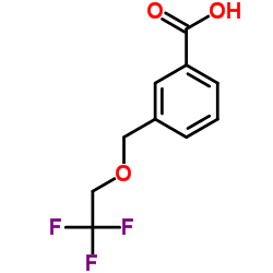 3-[(2,2,2-Trifluoroethoxy)methyl]benzoic acid structure