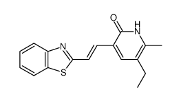 3-(2-(benzo[d]thiazol-2-yl)vinyl)-5-ethyl-6-methylpyridin-2(1H)-one结构式