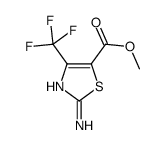 methyl 2-amino-4-(trifluoromethyl)-1,3-thiazole-5-carboxylate Structure