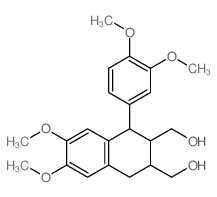 2,3-Naphthalenedimethanol,1-(3,4-dimethoxyphenyl)-1,2,3,4-tetrahydro-6,7-dimethoxy- Structure