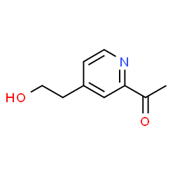 Ethanone, 1-[4-(2-hydroxyethyl)-2-pyridinyl]- (9CI) structure