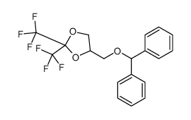 4-(benzhydryloxymethyl)-2,2-bis(trifluoromethyl)-1,3-dioxolane Structure