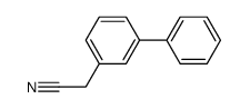 2-([1,1'-biphenyl]-3-yl)acetonitrile结构式