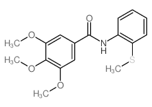 3,4,5-trimethoxy-N-(2-methylsulfanylphenyl)benzamide picture