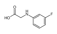 2-[(3-fluorophenyl)amino]acetic acid结构式