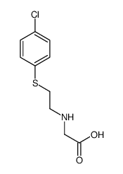 2-[2-(4-chlorophenyl)sulfanylethylamino]acetic acid结构式