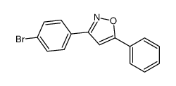 ISOXAZOLE, 3-(4-BROMOPHENYL)-5-PHENYL- Structure