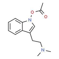 1-Acetoxy-N,N-dimethyl-1H-indole-3-ethanamine structure