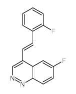 Cinnoline,6-fluoro-4-[2-(2-fluorophenyl)ethenyl]-结构式