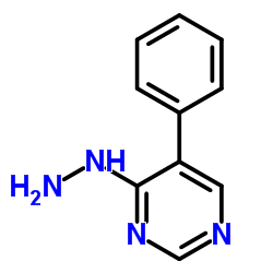 4-Hydrazino-5-phenylpyrimidine Structure