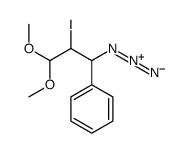 (1-azido-2-iodo-3,3-dimethoxypropyl)benzene结构式