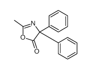 2-methyl-4,4-diphenyl-1,3-oxazol-5-one结构式