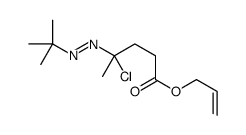 prop-2-enyl 4-(tert-butyldiazenyl)-4-chloropentanoate Structure