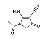 1-Acetyl-2-amino-4-oxo-4,5-dihydropyrrole-3-carbonitrile Structure