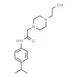 1-Piperazineacetamide,4-(2-hydroxyethyl)-N-[4-(1-methylethyl)phenyl]-(9CI)结构式